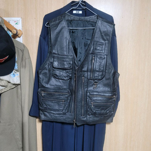 빈티지 가죽조끼