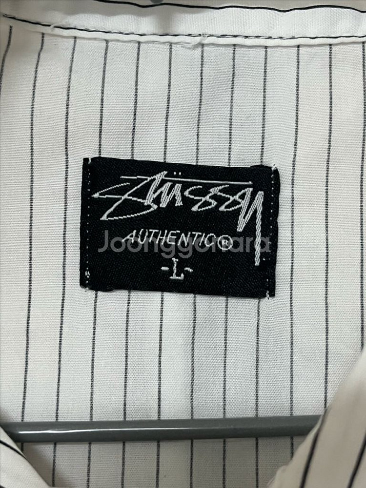 Stussy 스투시 그래픽 스트라이프 워크셔츠화이트 L--9