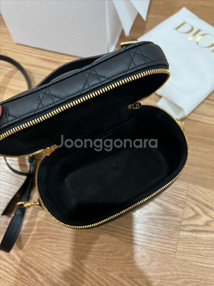 Dior 디올 까나쥬 양가죽 스몰 베니티 핸드백--4