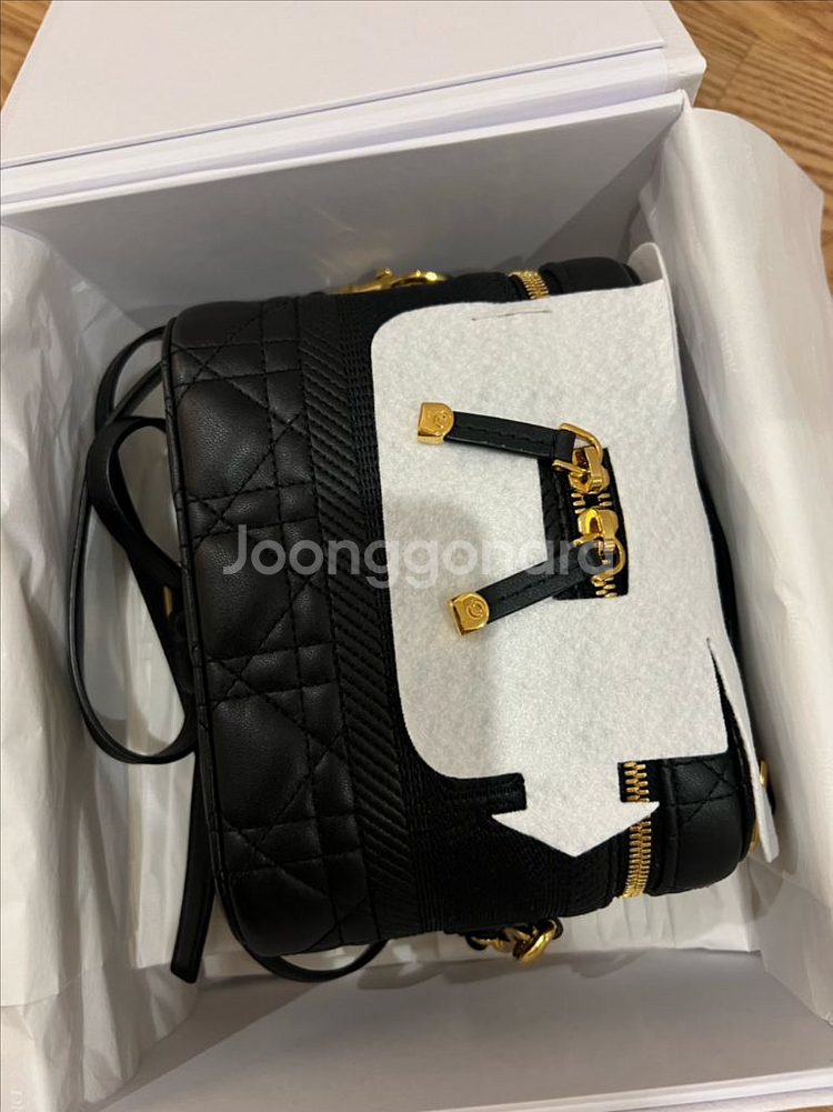 Dior 디올 까나쥬 양가죽 스몰 베니티 핸드백--6