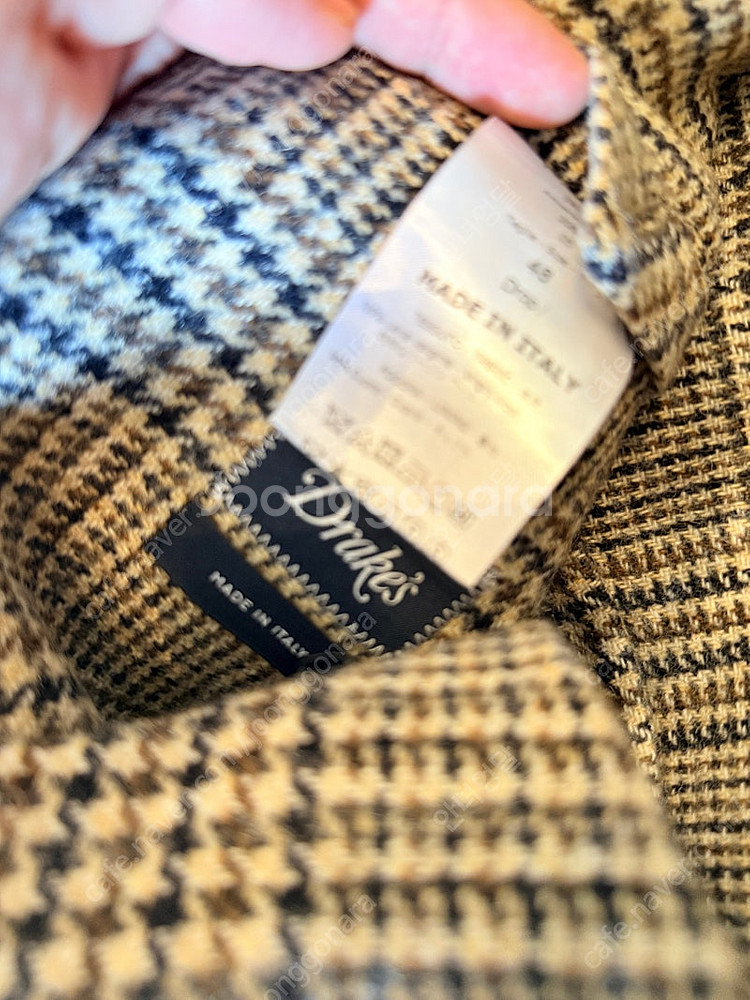 급 드레익스 린넨 헤링본 자켓 made in italy--0
