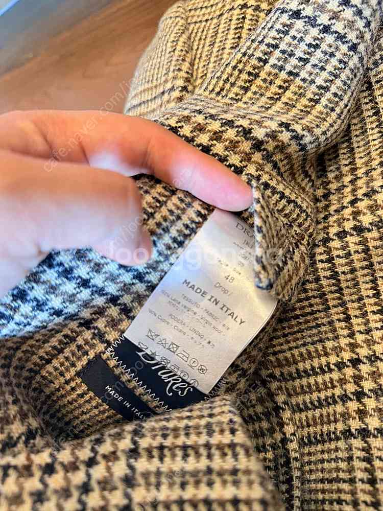 급 드레익스 린넨 헤링본 자켓 made in italy--1
