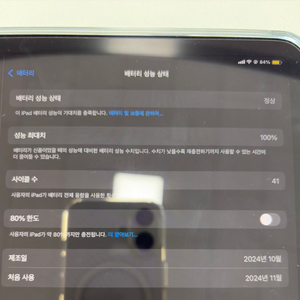아이패드 미니 7세대 블루 128gb셀룰러 애플펜슬프로