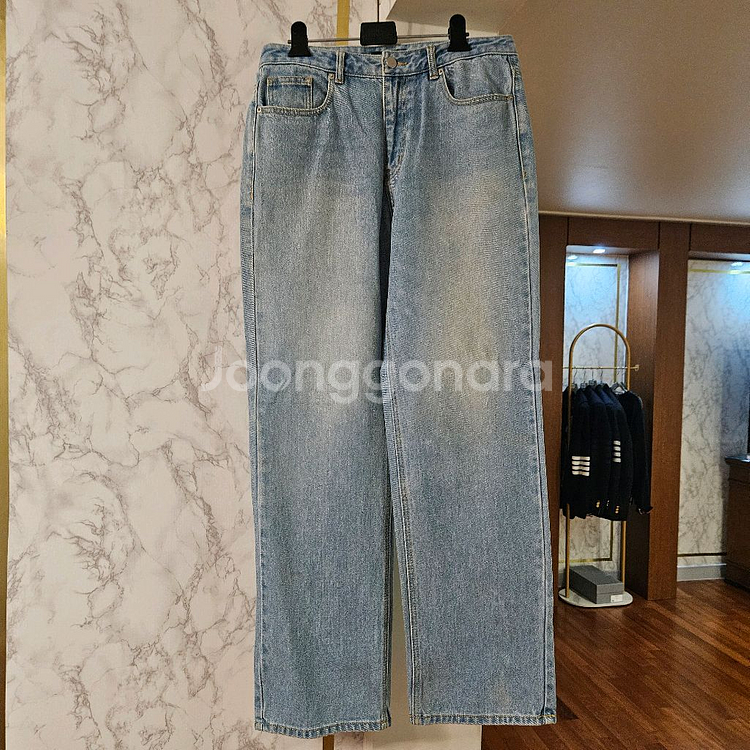거의 새상품) 토피 워싱 와이드 연청 데님팬츠(M/30--0
