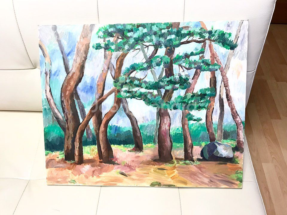 수채화 느낌의 유화/벽걸이/인테리어소품--0