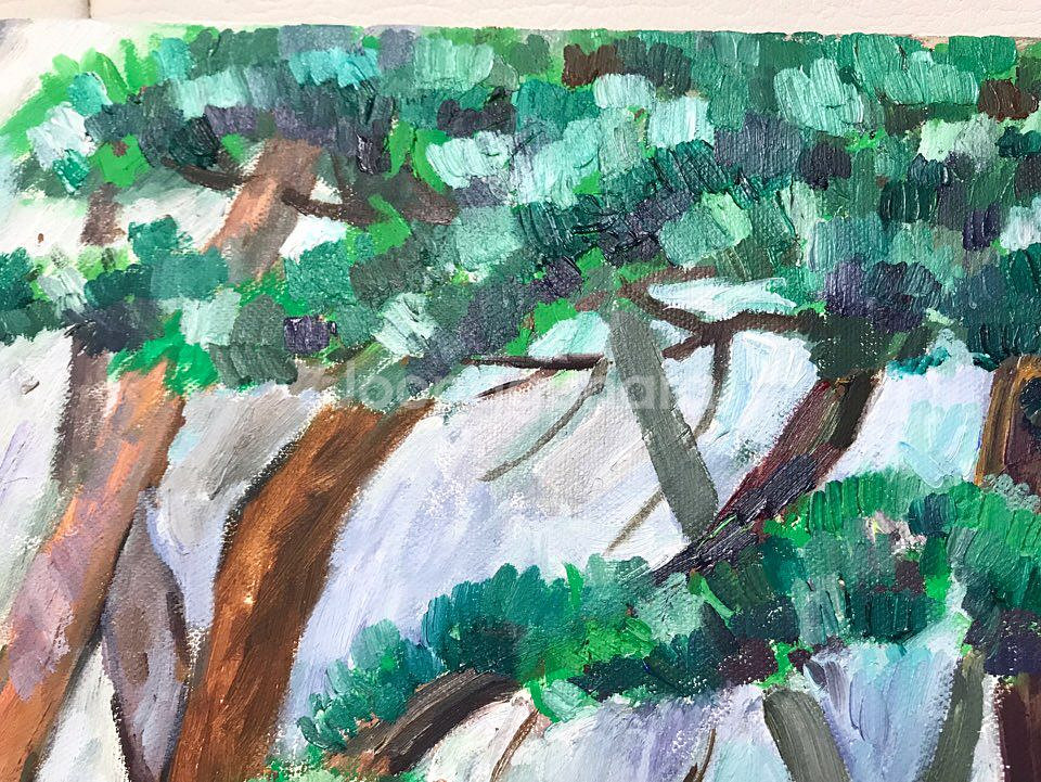 수채화 느낌의 유화/벽걸이/인테리어소품--1