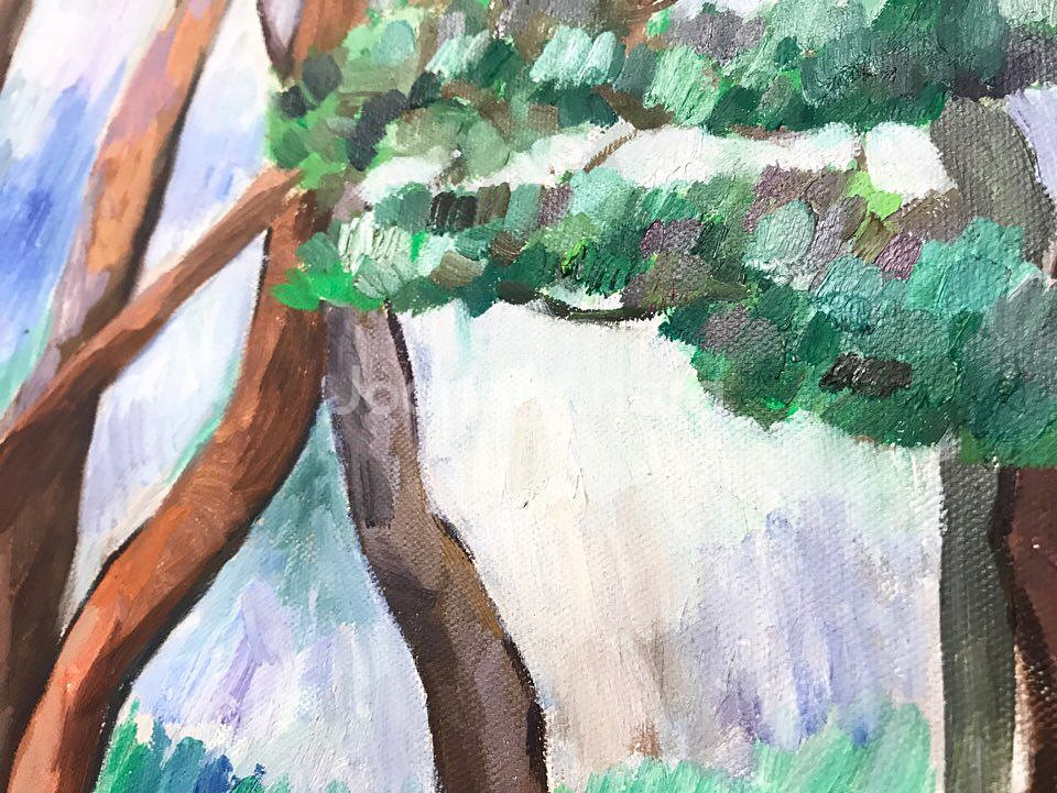 수채화 느낌의 유화/벽걸이/인테리어소품--2