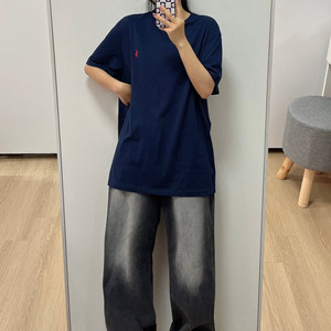 폴로 랄프로렌 레드 포니 네이비 반팔 티셔츠 105