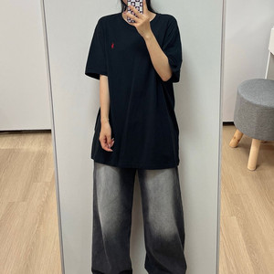 폴로 랄프로렌 레드 포니 블랙 반팔 티셔츠 105