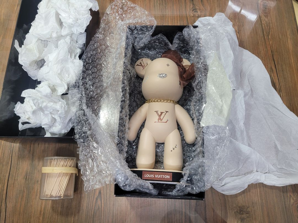 베어브릭 대형 석고방향제 미전시 새제품 수제작품 비누꽃--3