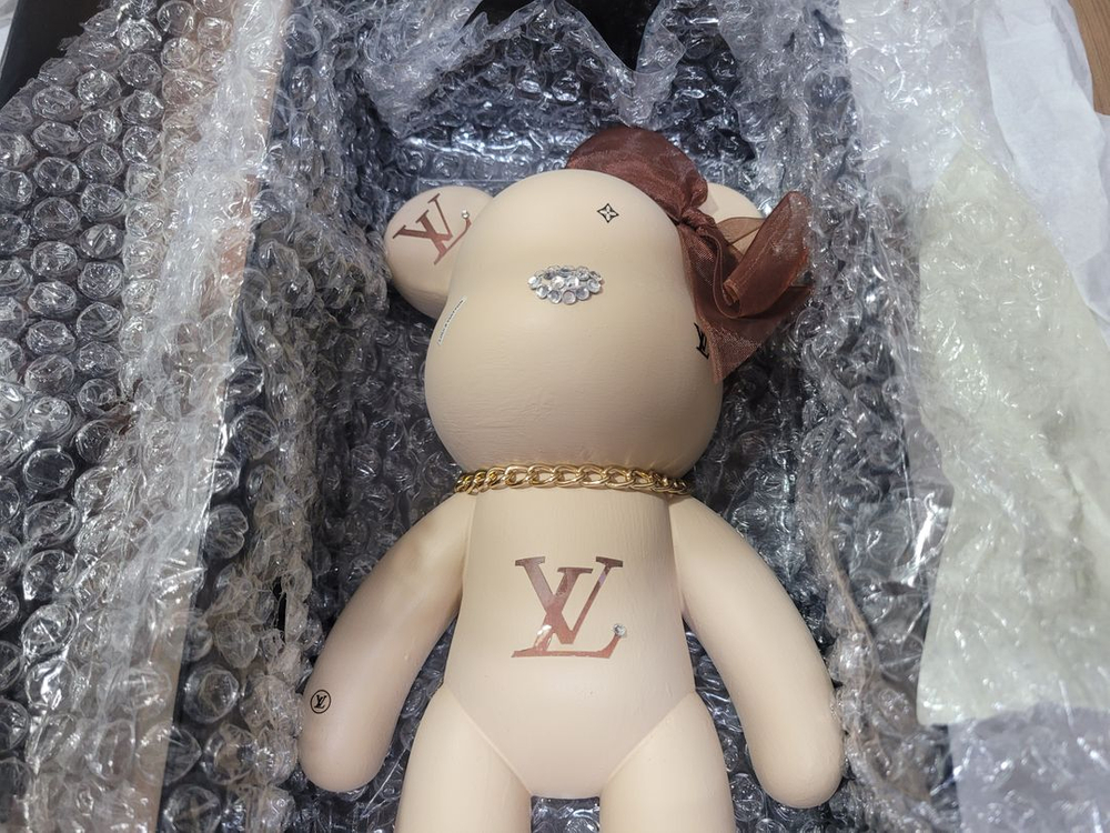 베어브릭 대형 석고방향제 미전시 새제품 수제작품 비누꽃--7