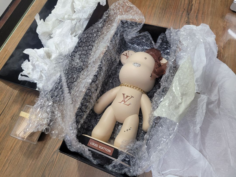 베어브릭 대형 석고방향제 미전시 새제품 수제작품 비누꽃--8