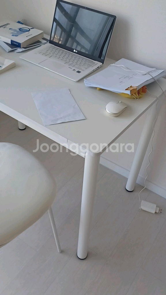[최저가]올블랙 올화이트 원목 철제 컴퓨터 책상 테이블--6