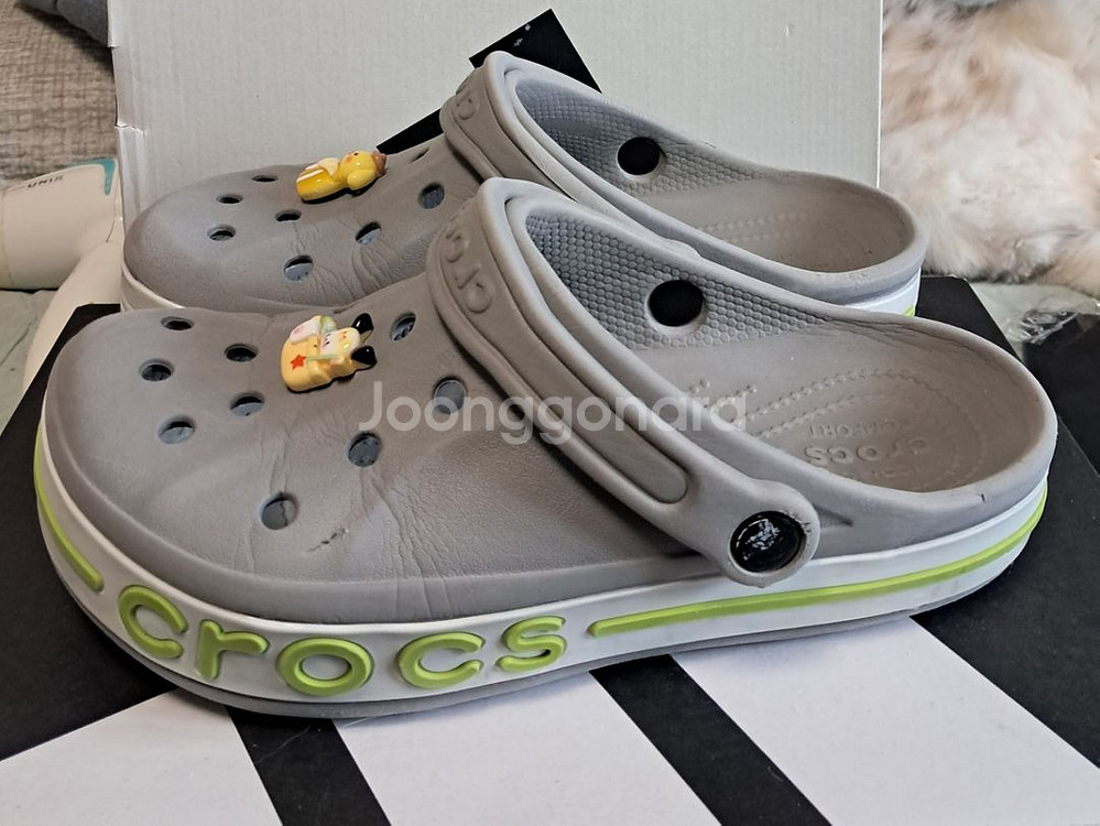 크록스245~250 <정품>지비츠포함--2