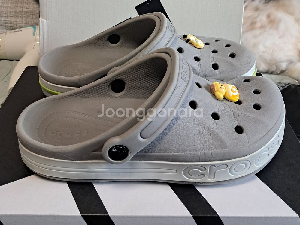 크록스245~250 <정품>지비츠포함--3