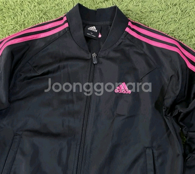 아디다스 검핑 블랙핑크 검정 여자 트랙탑 져지집업 90--1