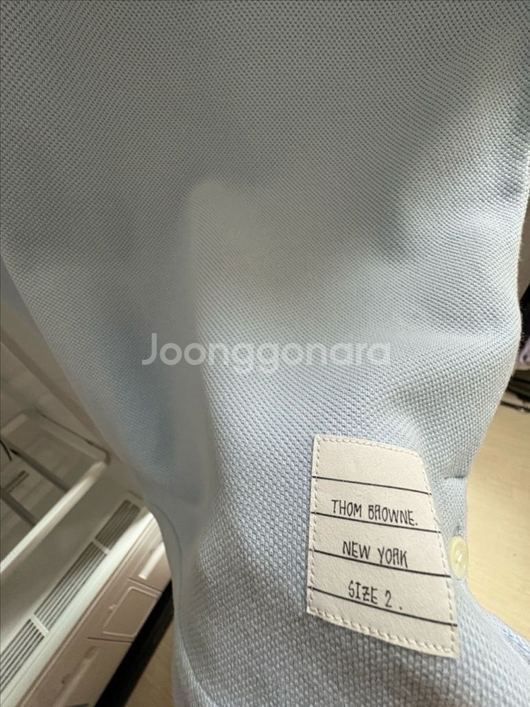 톰브라운 스카이블루 삼선 pk 티 15만원 택 x--2