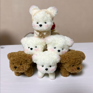 강아지 모루인형키링