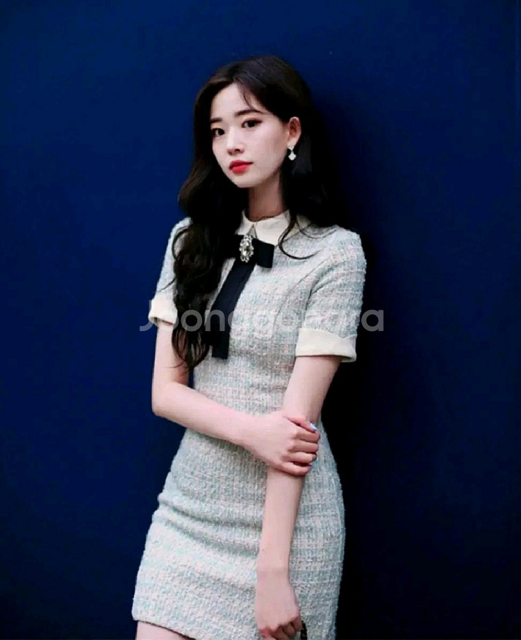 밀크코코아 트위드 원피스 S--0
