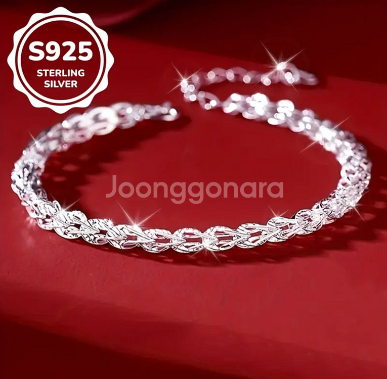 여성 S925 팔찌 16cm ㅡ 새제품--3