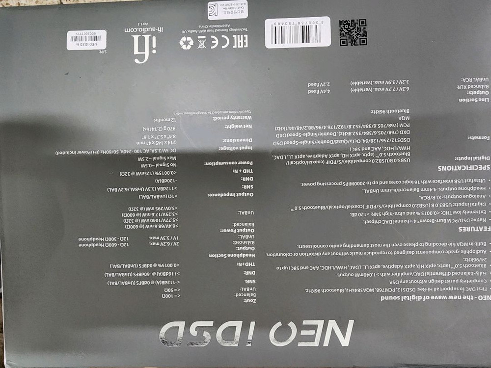 ifi neo idsd dac 팝니다.--3