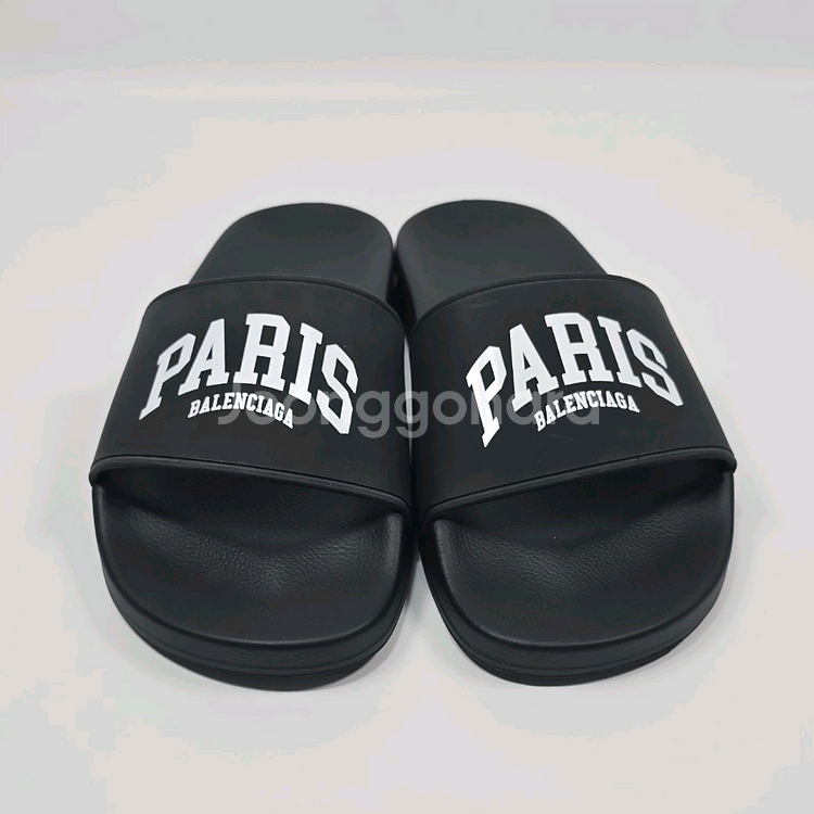 발렌시아가 PARIS 로고 슬라이드 슬리퍼 (250)--1