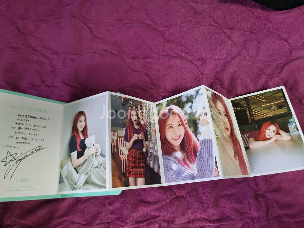 아이즈원 이채연 아코디언북 포스트카드--0