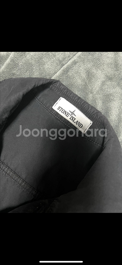 [m] 21ss 스톤아일랜드 올드이펙트 오버셔츠 블랙--2