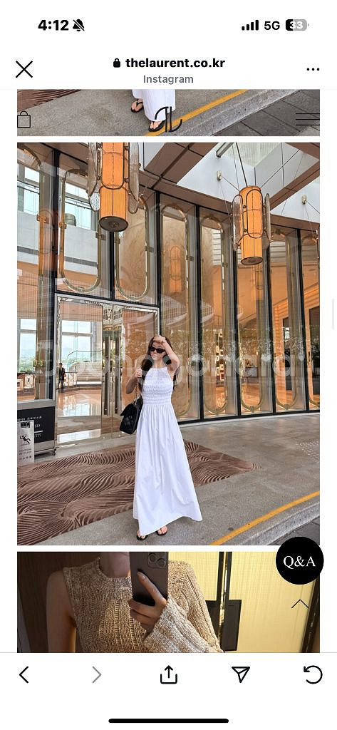 더로랑 스모크 맥시 드레스 (길이수선 / 새상품 )--2