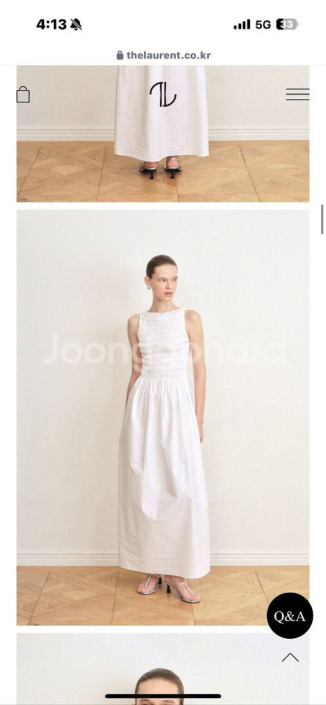 더로랑 스모크 맥시 드레스 (길이수선 / 새상품 )--3