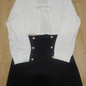 볼레로+스커트+크롭나시 셋트