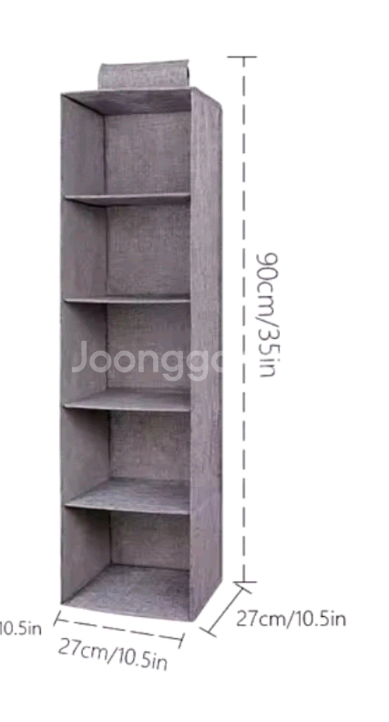 옷장 정리함 행거형 5단--1