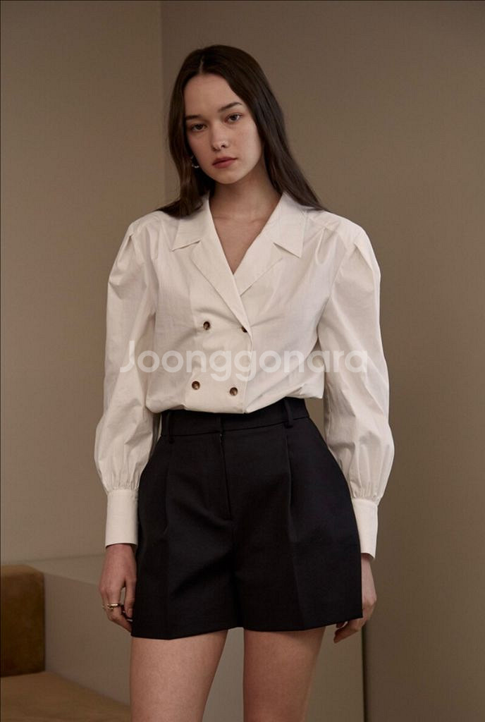 노미나떼 Kate Double Blouse (White--0