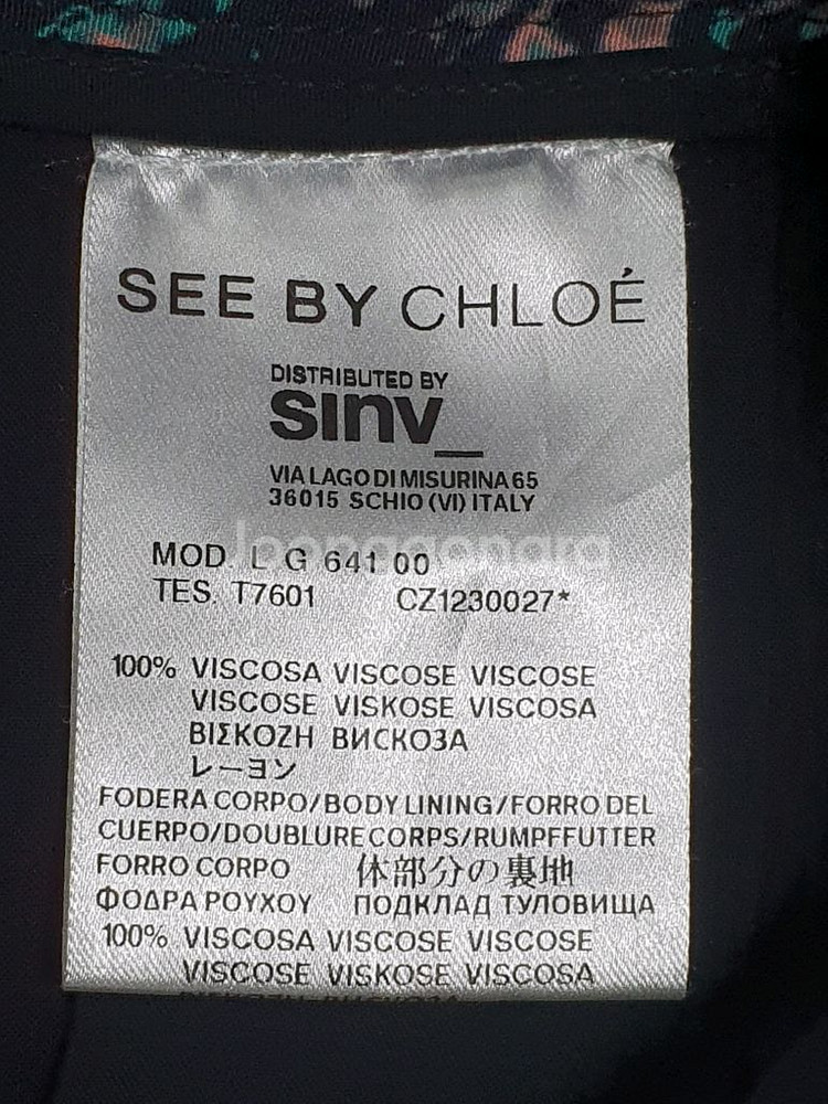 SeeByChloe 끌로에 비스코사 소재 미디스커트--5
