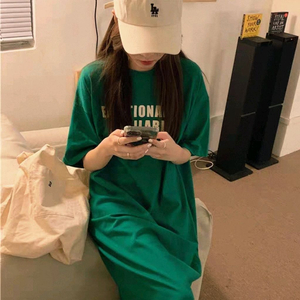 레터링 빅사이즈 여름 원피스2XL<새상품>홈웨어 원피스