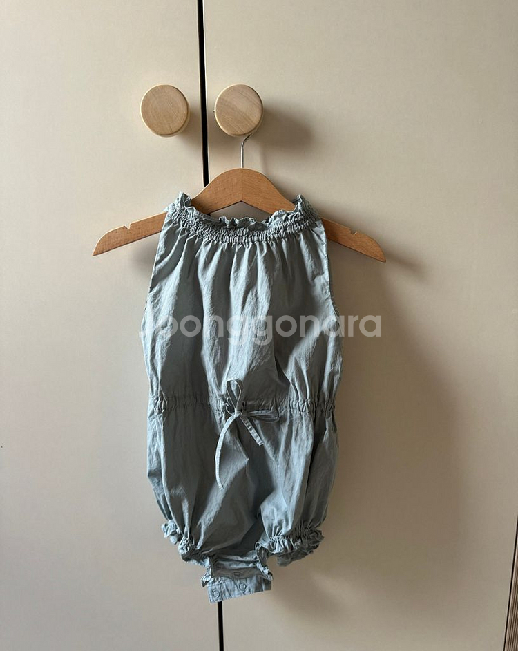베네베네 홀터넥 롬퍼 (블루) 12m--0