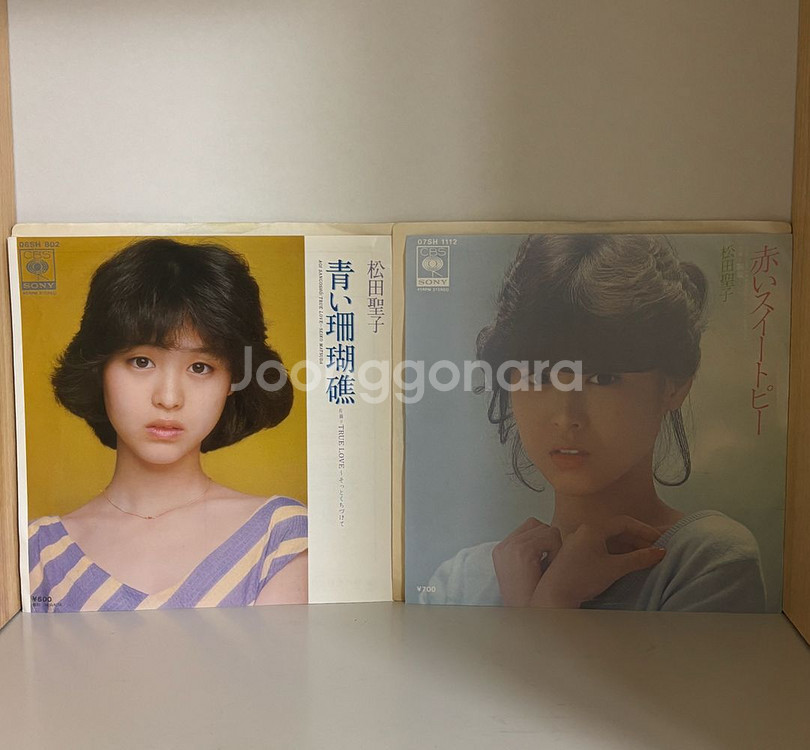 마츠다 세이코 lp 2점 세트 (푸른 산호초,붉은스위트--0