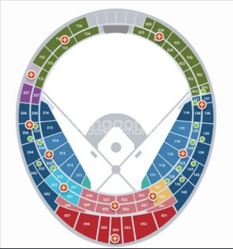 6.21 롯데 vs 삼성 2~4연석 3루 외야 722--0