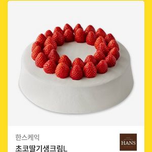 한스 케익 초코딸기 생크림 L
