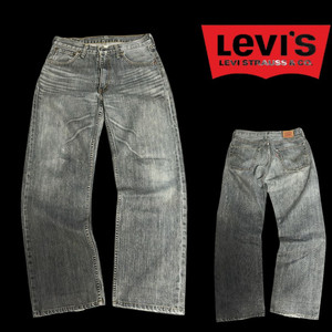 Levis 503 일본산 흑청 데님 워시드 스트레이트핏