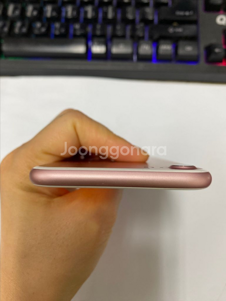 아이폰7 로즈골드 외관깔끔 32GB 배터리성능95%--5
