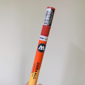 모로토우 원포올 수성 아크릴마커 2mm 라즈베리 레드