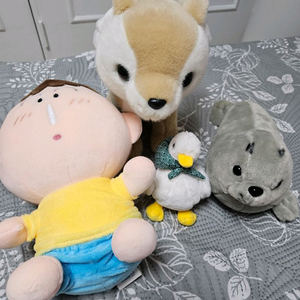 일괄)에버랜드 사막여우 맹구 물범 오리 인형