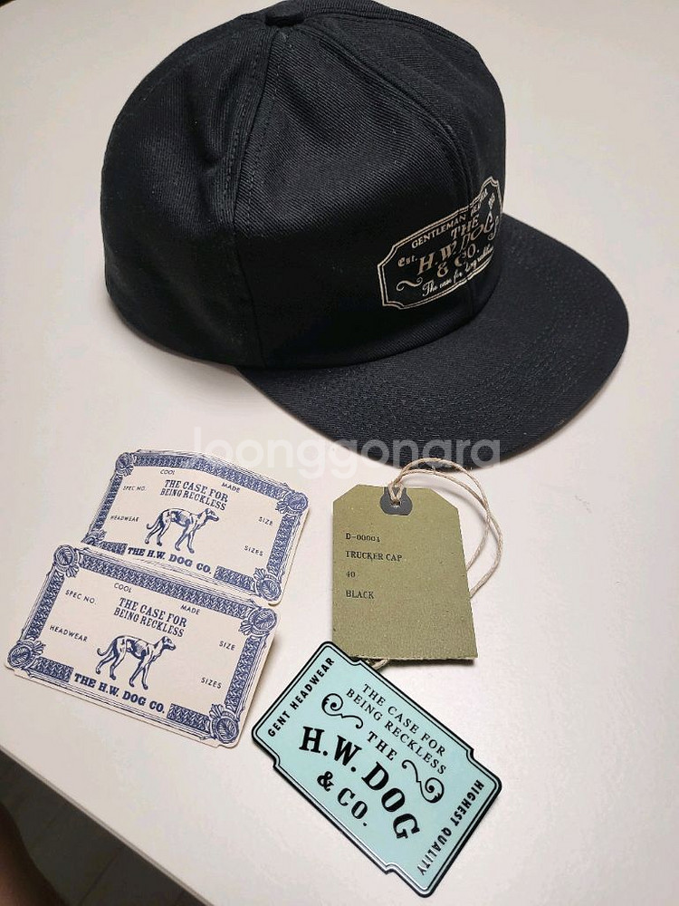 도그앤코 트러커캡 D-0004(40사이즈) 블랙--3