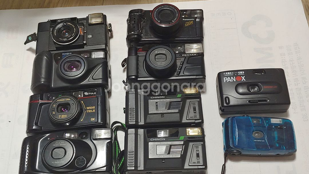부품용 구형 필름카메라 10대 팝니다..(작동보장X.)--9
