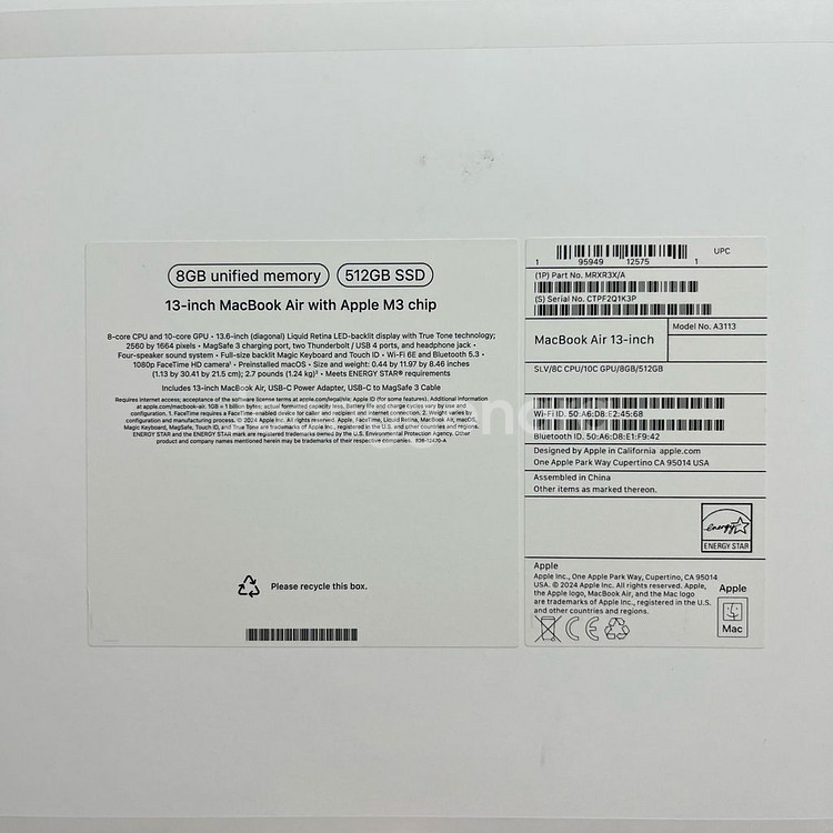 맥북 m3 512gb (새상품급)--8