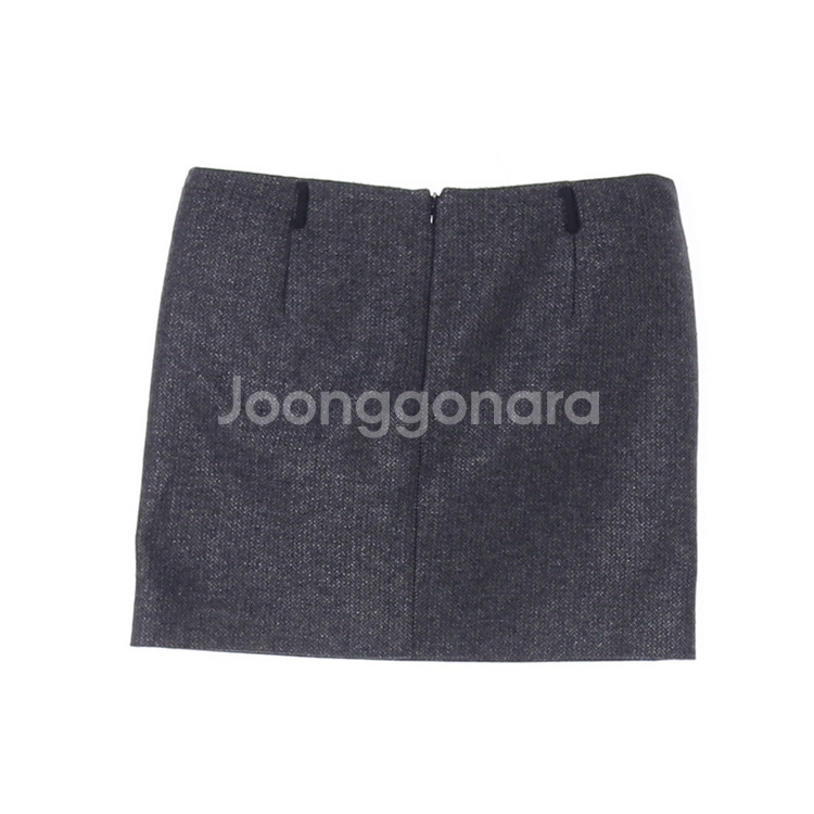 [S]쟈딕앤볼테르 그레이 헤링본 미니 스커트 치마--3