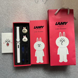 S급 신동품 라인프렌즈 한정판 라미만년필 LAMY EF