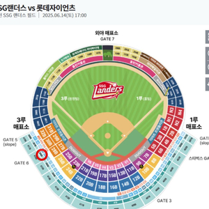 6/14(토) [추신수 은퇴식] SSG vs 롯데 단석