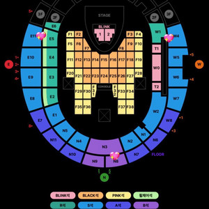 당일배송)블랙핑크 블핑 월드투어 콘서트 티켓 막콘 3층